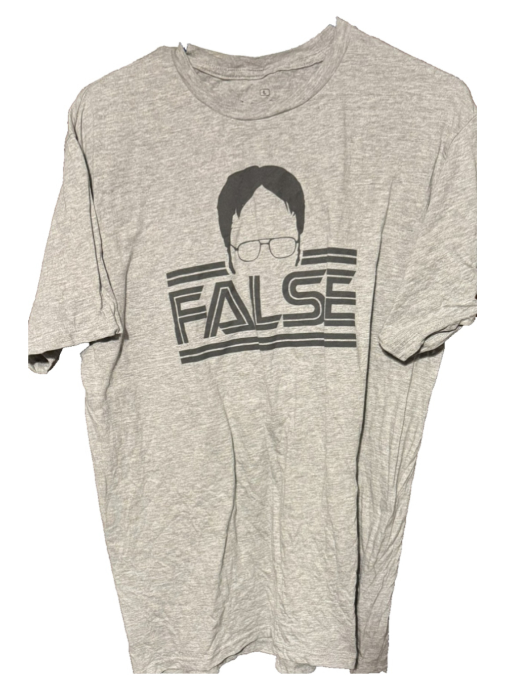 The Office Dwight Schrute T Shirt Gray Men's Size L